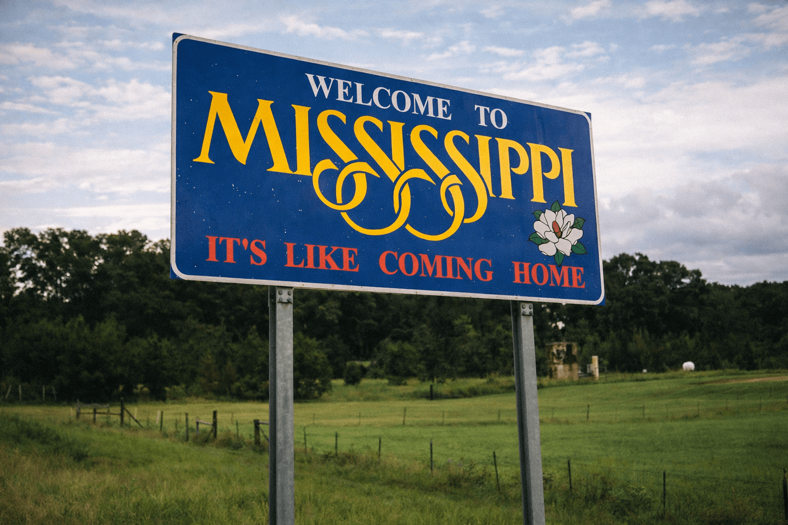 Welcome to Mississippi sign